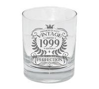 Always Looking Good 27th Birthday Gift for Men Vintage 1999 Aged to Perfection Engraved Whiskey Glass Present for 27 Year Old Etched Whisky Bourbon Scotch Lowball Tumbler Glasses