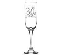 Always Looking Good 30th Birthday Gifts for Women 30 & Fabulous Engraved Champagne Flutes Present for 30 Year Old Ladies Champagne Glasses Laser Engraved Age Champagne Flute Glass
