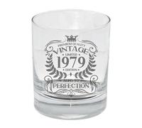 Always Looking Good 47th Birthday Gift for Men Vintage 1979 Aged to Perfection Engraved Whiskey Glass Present for 47 Year Old Etched Whisky Bourbon Scotch Lowball Tumbler Glasses