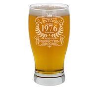 Always Looking Good 49th Birthday Gift for Men Vintage 1976 Aged to Perfection Engraved Pint Beer Glass Present for 49 Year Old Etched Cider Lager Beer Tulip Pint Glasses