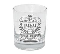 Always Looking Good 56th Birthday Gift for Men Vintage 1969 Aged to Perfection Engraved Whiskey Glass Present for 56 Year Old Etched Whisky Bourbon Scotch Lowball Tumbler Glasses