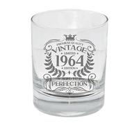 Always Looking Good 61st Birthday Gift for Men Vintage 1964 Aged to Perfection Engraved Whiskey Glass Present for 61 Year Old Etched Whisky Bourbon Scotch Lowball Tumbler Glasses