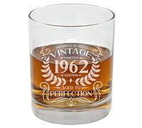 Always Looking Good 64th Birthday Gift for Men Vintage 1962 Aged to Perfection Engraved Whiskey Glass Present for 64 Year Old Etched Whisky Bourbon Scotch Lowball Tumbler Glasses