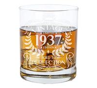 Always Looking Good 89th Birthday Gift for Men Vintage 1937 Aged to Perfection Engraved Whiskey Glass Present for 89 Year Old Etched Whisky Bourbon Scotch Lowball Tumbler Glasses