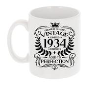 Always Looking Good 91st Birthday Gift for Men Vintage 1934 Aged to Perfection Mug Gift for Coffee Lovers Tea Cup Present for 91 Year Old 11oz Coffee Mug Funny Novelty Mug Gift for Men or Women