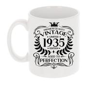 Always Looking Good 91st Birthday Gift for Men Vintage 1935 Aged to Perfection Mug Gift for Coffee Lovers Tea Cup Present for 91 Year Old 11oz Coffee Mug Funny Novelty Mug Gift for Men or Women
