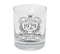 Always Looking Good 97th Birthday Gift for Men Vintage 1929 Aged to Perfection Engraved Whiskey Glass Present for 97 Year Old Etched Whisky Bourbon Scotch Lowball Tumbler Glasses