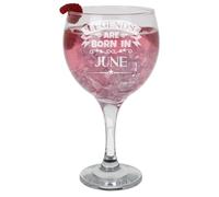 Always Looking Good Birthday Stemmed Gin Glass Gift for Her or Him - Engraved Gin Goblet Glass 645ml - Funny Birthday Legends are Born in June Keepsake