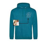 Always Looking Good Custom Embroidered Faceless Portrait Outline Hoodie - Personalised Unisex Design Custom Hoodie - Embroidered Jumper for Men and Women - Matching Couples Gifts Hooded Sweatshirt