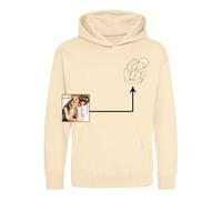 Always Looking Good Custom Embroidered Faceless Portrait Outline Hoodie - Personalised Unisex Design Custom Hoodie - Embroidered Jumper for Men and Women - Matching Couples Gifts Hooded Sweatshirt