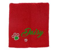 Always Looking Good Embroidered Personalised Dog Towel Super Absorbent Drying Dog Towel New Puppy Gifts Pet Presents… (Medium, Red/Pink)