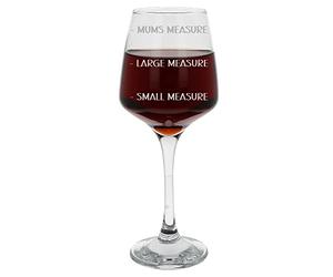 Always Looking Good Gift for Mum Small Measure Large Measure Mums Measure Funny Engraved Large Wine Glass Present for Mothers Etched 400ml Wine Glass