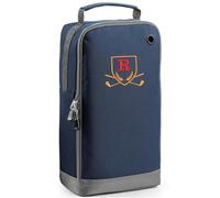 Always Looking Good Golf Shoe Bag with Monogrammed Embroidery Initial Letter Custom Embroidered Golf Boot Bag - Golf Gifts for Men (Navy, R)