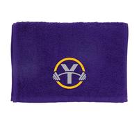 Always Looking Good Gym Towel with Monogrammed Embroidery Initial Gift for Men & Women, Training Accessory Gift, Gym Towel Present for Weight Lifting Birthday, Retirement, Christmas - Purple, Y