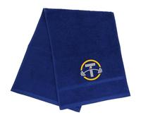 Always Looking Good Gym Towel with Monogrammed Embroidery Initial Gift for Men & Women, Training Accessory Gift, Gym Towel Present for Weight Lifting Birthday, Retirement, Christmas - Royal Blue, T