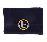 Always Looking Good Gym Towel with Monogrammed Embroidery Initial Gift for Men & Women, Training Accessory Gift, Gym Towel Present for Weight Lifting Birthday, Retirement, Christmas - Navy, L