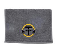 Always Looking Good Gym Towel with Monogrammed Embroidery Initial Gift for Men & Women, Training Accessory Gift, Gym Towel Present for Weight Lifting Birthday, Retirement, Christmas - Grey, T