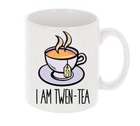 Always Looking Good I Am Twen-Tea Funny 20th Birthday Mug Gift for Tea Lovers 11oz Tea Cup 20th Birthday Gifts for Women or Men Funny Novelty Mug for Best Friend