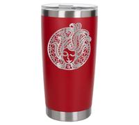 Always Looking Good Leo Star Sign Zodiac Leo Red Thermal Travel Mug | Birthday gift for hot drink lovers on the go, with a stainless steel tumbler for work, school or travel.