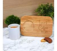 Always Looking Good Personalised Coffee & Biscuit Board with Ceramic Mug & Message on Back - Custom Gift Set with Engraved Tray - Thoughtful Coffee Gift for Friend, Sister, or Loved One