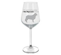 Always Looking Good Personalised Engraved Border Collie 39cl Wine Glass Gift for Dog Lovers Laser Engraved with Name Its Not Drinking Alone if The Dog is Home (Empty Glass)