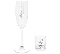 Always Looking Good Personalised Engraved Champagne Glass Bridal Party with Name Hen Do Wedding Favour Shot Glass Set (Champagne & Shot Glass Set)