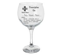 Always Looking Good Personalised Engraved Gin Glass Prescription Gin with Name Novelty Funny Birthday Gift - Gifts for Men and Women - Any Name OR Font (Empty Glass)