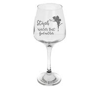 Always Looking Good Personalised Engraved Godmother Wine Glass Gift Engraved 400ml Wine Glass Stemmed Red Wine Fairy Godmother Gift