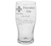 Always Looking Good Personalised Engraved Prescription Cider Glass Craft Beer Pint Glass Novelty Funny Birthday Gift - Any Name (Tulip - Pint Glass, Empty Glass)