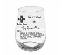 Always Looking Good Personalised Engraved Stemless Gin Glass Prescription Gin Novelty Funny Birthday Gift 590ml - Any Name (Empty Glass)