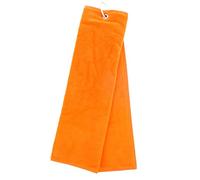 Always Looking Good Personalised Golf Towel Orange with Any Name Any Font Luxury Velour 50cm x 40cm Custom Embroidered Golf Towel with Carabiner Clip Gift- Golf Gifts for men and women