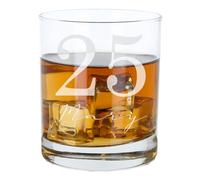 Always Looking Good Personalised Happy 25th Birthday Gift Whisky Glass - Custom Name & Age Engraved Large Whiskey Glass - Present for 25 Year Old Etched 305ml Men & Women