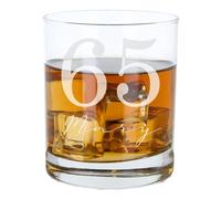 Always Looking Good Personalised Happy 65th Birthday Gift Whisky Glass - Custom Name & Age Engraved Large Whiskey Glass - Present for 65 Year Old Etched 305ml Men & Women