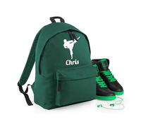 Always Looking Good Personalised Karate Kick Backpack Stylish Rucksack for Kids, 12L Durable School Bag Sports Kit Holder, 28x38x19cm Cool Training Gear Storage - Bottle Green