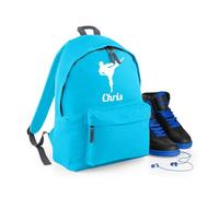 Always Looking Good Personalised Karate Kick Backpack Stylish Rucksack for Kids, 12L Durable School Bag Sports Kit Holder, 28x38x19cm Cool Training Gear Storage - Turquoise