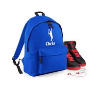 Always Looking Good Personalised Male Tennis Player Backpack Stylish Rucksack for Boys or Kids, 12L Durable School Bag Sports Kit Holder, 28x38x19cm Cool Training Gear Storage - Royal Blue