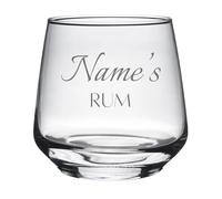 Always Looking Good Personalised Name's Rum Engraved Novelty Hiball Tumbler Glass Customised with Any Name for Any Occasion, Laser Engraved Rum Gifts for Women & Men Custom Glass (Small Tallo)