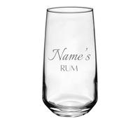 Always Looking Good Personalised Name's Rum Engraved Novelty Hiball Tumbler Glass Customised with Any Name for Any Occasion, Laser Engraved Rum Gifts for Women & Men Custom Glass (Large Tallo)