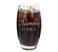 Always Looking Good Personalised Name's Vodka Engraved Novelty Hiball Tumbler Glass Customised with Any Name for Any Occasion, Laser Engraved Vodka Gifts for Women & Men Custom Glass (Large Tondo)