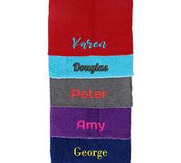 Always Looking Good Personalised Towel Embroidered with your Name Small Hand Towels or Large Bath Towels For Adults, Children or Pets Swim Gym Bathroom (Navy, Large Bath Towel)
