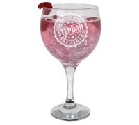 Always Looking Good Stepdad The Man The Myth The Legend Engraved Gin Glass | Birthday gift for Stepdad, ideal for gin, tonic or cocktails at home.
