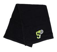Always Looking Good Tennis Towel with Monogrammed Embroidery Initial Gift for Men & Women, Training Accessory Gift, Gym Towel Present for Tennis Players Birthday, Retirement, Christmas - Black, S