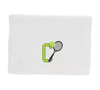 Always Looking Good Tennis Towel with Monogrammed Embroidery Initial Gift for Men & Women, Training Accessory Gift, Gym Towel Present for Tennis Players Birthday, Retirement, Christmas - White, C