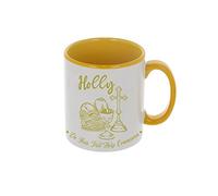 Always Looking Good Yellow Personalised First Holy Communion Mug Gift Custom 1st Communion Gift Unique Religious Gift for Kids Personalised First Holy Communion Mug Gift Yellow Handle Mug Gift