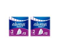 Always Maxi Long Sanitary Towels With Wings Size 2 12 Pads 12 Pad