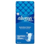 Always Maxi Profresh Night Sanitary Towels X9
