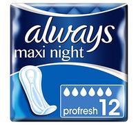Always Maxi Night ProFresh Towels without Wings, 12 Pads