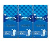 Always Maxi Night Profresh | Ultra Absorbent with Odor Protection for Night Use - 3 Pack Bundle (Total 27 Pads)