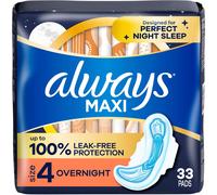 Always Maxi Overnight Pads with Wings for Women