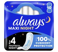 Always Maxi Profresh Night Sanitary Towels Without Wings 10 x 10 Pads Neutralise